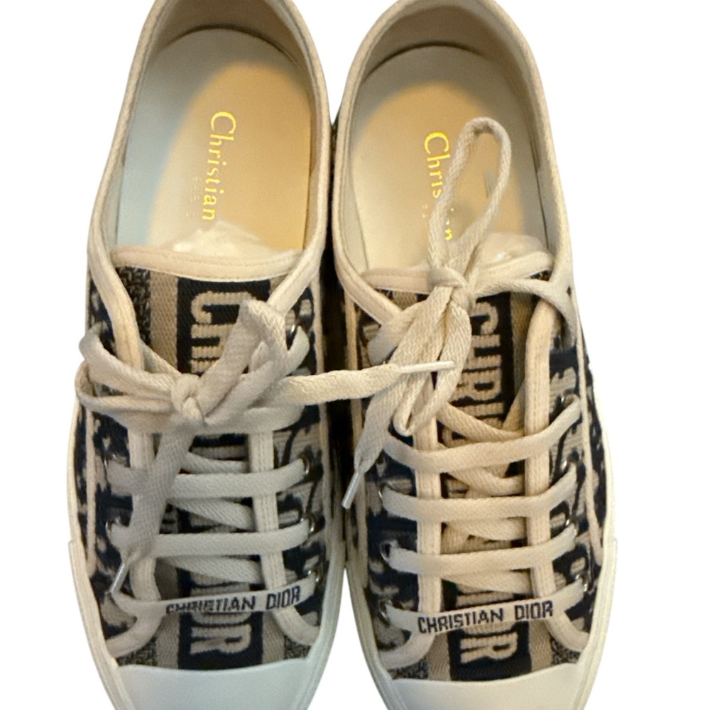 Dior walk’n’dior sneakers. size 8 Deep blue oblique embroidery - Picture 5 of 10